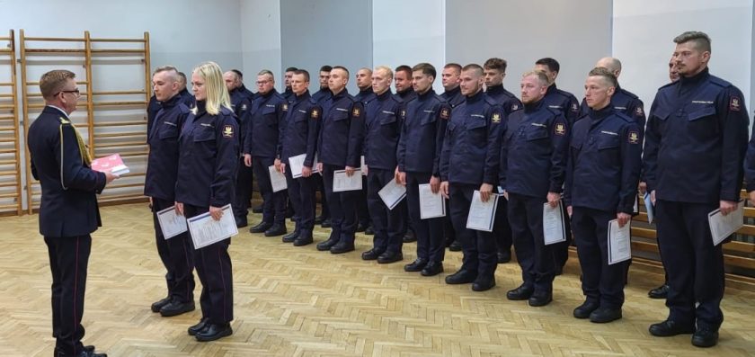 Uroczyste ślubowanie w Ośrodku Szkolenia Zawodowego Straży Ochrony Kolei w Zbąszyniu