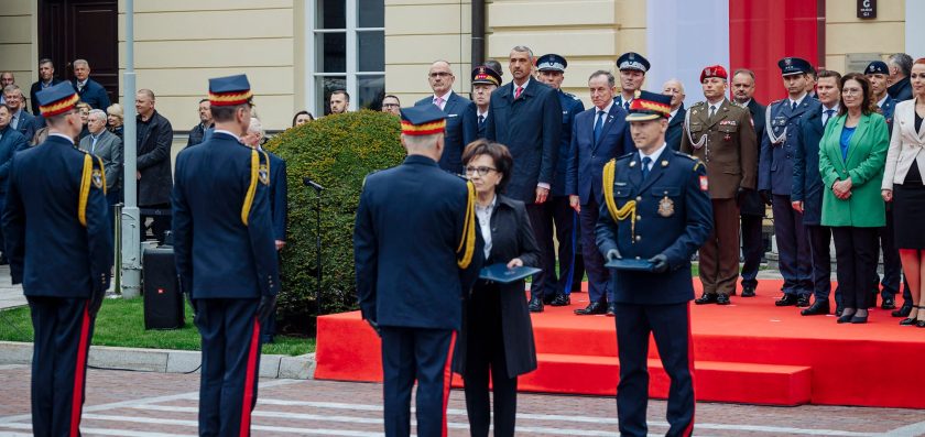 Uroczysty apel z okazji Święta Straży Marszałkowskiej