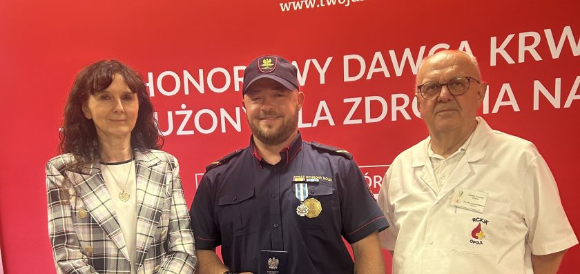 Zasłużony dla Zdrowia Narodu w szeregach opolskiej Straży Ochrony Kolei