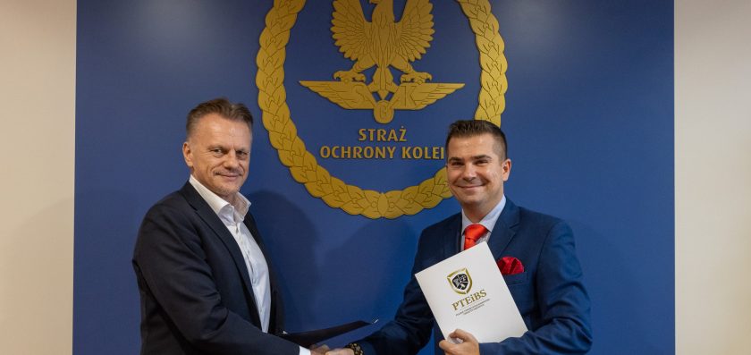 Porozumienie o współpracy Komendy Głównej Straży Ochrony Kolei z Polskim Towarzystwem Ekspertów i Biegłych Sądowych