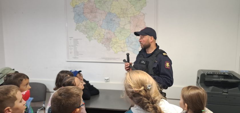 Uczniowie z wizytą w Straży Ochrony Kolei