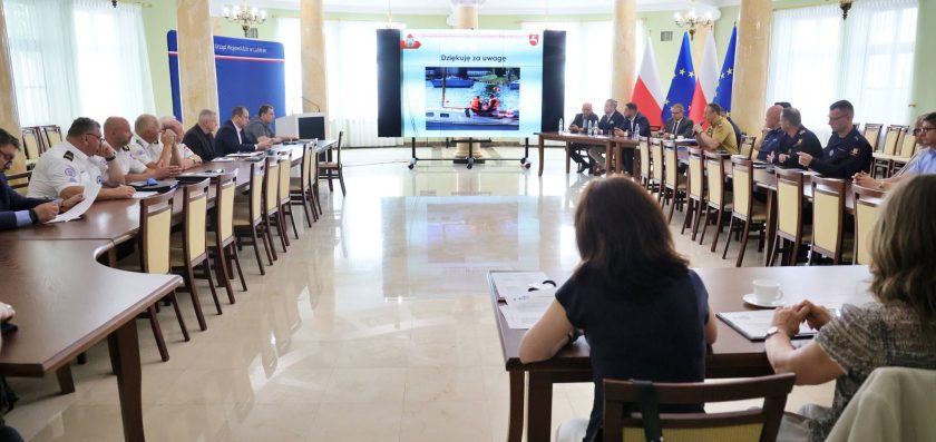 Posiedzenie służb w Lubelskim Urzędzie Wojewódzkim