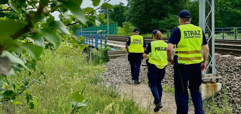 Pociąg najechał na przeszkody, nastolatkowie ułożyli kamienie na torach