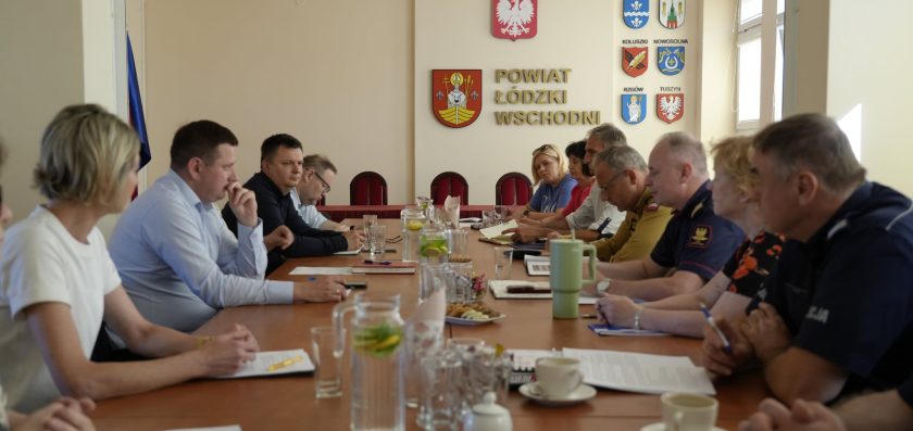 Posiedzenie Komisji Bezpieczeństwa i Porządku Powiatu Łódzkiego Wschodniego