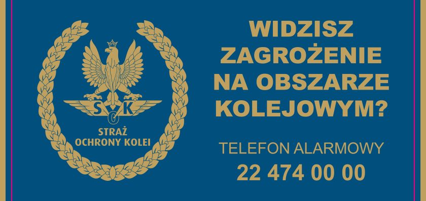 Widzisz zagrożenie na obszarze kolejowym? Zgłoś za pomocą numeru alarmowego SOK