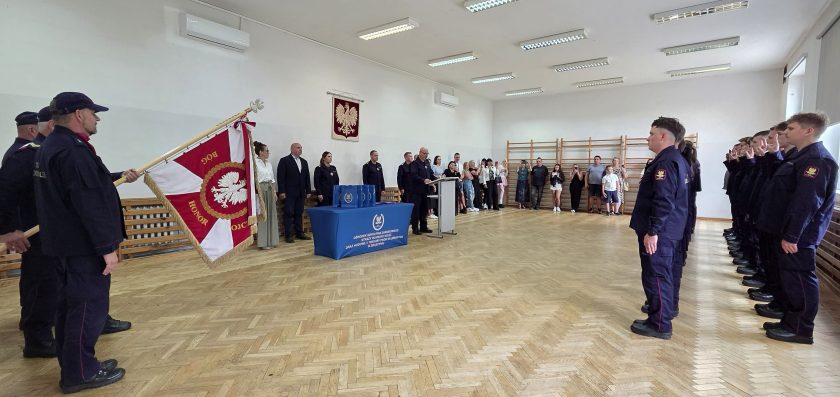 Ślubowanie nowo przyjętych strażników SOK