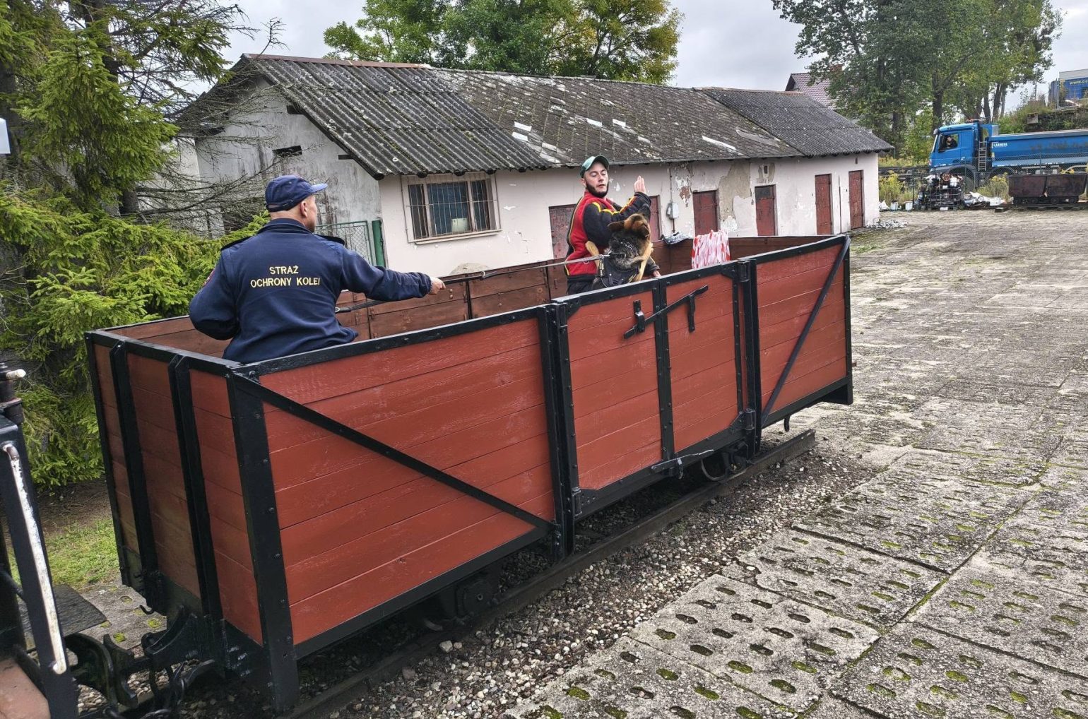 Funkcjonariusze SOK na specjalistycznym szkoleniu Gryf K9 we Wdzydzach