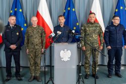 Odprawa podsumowująca działania polskich służb na granicy RP