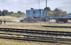Ćwiczenia służb na terminalu przeładunkowym PKP LHS