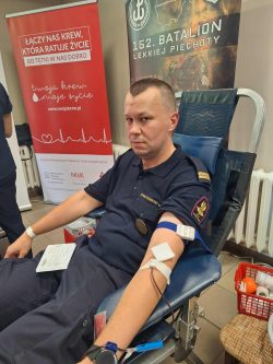 Funkcjonariusze Straży Ochrony Kolei w akcji "Zjednoczeni Krwią" 2025