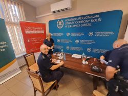 Funkcjonariusze Straży Ochrony Kolei w akcji "Zjednoczeni Krwią" 2025