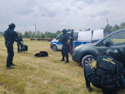 Ćwiczenia służb na terminalu przeładunkowym PKP LHS
