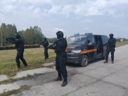 Ćwiczenia służb na terminalu przeładunkowym PKP LHS