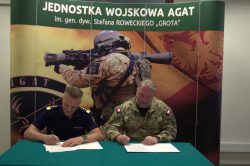 Komenda Główna Straży Ochrony Kolei i Jednostka Wojskowa AGAT podpisały porozumienie