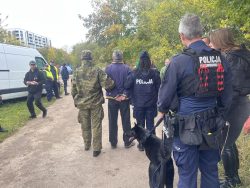 Ćwiczenia służb na obszarze kolejowym