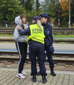 Ćwiczenia służb na obszarze kolejowym