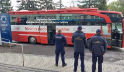Funkcjonariusze Straży Ochrony Kolei włączyli się w honorową akcję krwiodawstwa w Chełmie