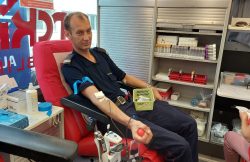 Funkcjonariusze Straży Ochrony Kolei włączyli się w honorową akcję krwiodawstwa w Chełmie