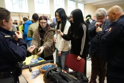 Promowali zawód funkcjonariusza Straży Ochrony Kolei oraz bezpieczeństwo na obszarach kolejowych