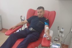 „Nasza Krew - Nasza Ojczyzna” z udziałem funkcjonariuszy Straży Ochrony Kolei