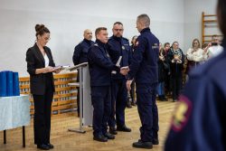 Pierwsze ślubowanie funkcjonariuszy Straży Ochrony Kolei w 2026 roku