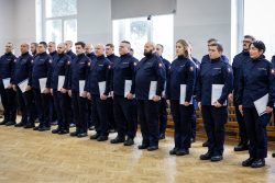 Pierwsze ślubowanie funkcjonariuszy Straży Ochrony Kolei w 2026 roku