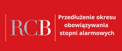 Przedłużenie obowiązywania stopni alarmowych (do 31 maja 2026 r.)