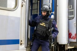 Mężczyźni w służbie bezpieczeństwa polskiej kolei