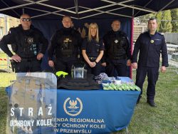 Funkcjonariusze Straży Ochrony Kolei wsparli piknik charytatywny