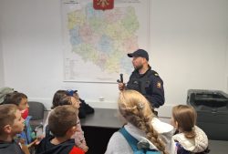 Uczniowie z wizytą w Straży Ochrony Kolei