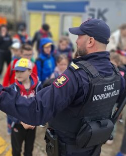 Uczniowie z wizytą w Straży Ochrony Kolei