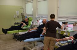 Funkcjonariusze SOK wsparli akcję krwiodawstwa „Na Straży Życia”