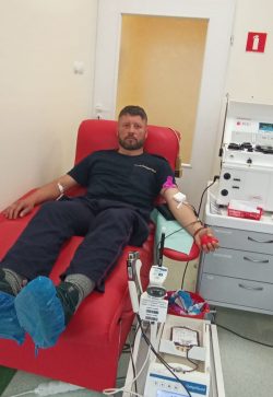 Funkcjonariusze SOK wsparli akcję krwiodawstwa „Na Straży Życia”