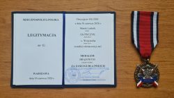 Komendant uhonorowany Brązowym Medalem „Za Zasługi dla Policji”